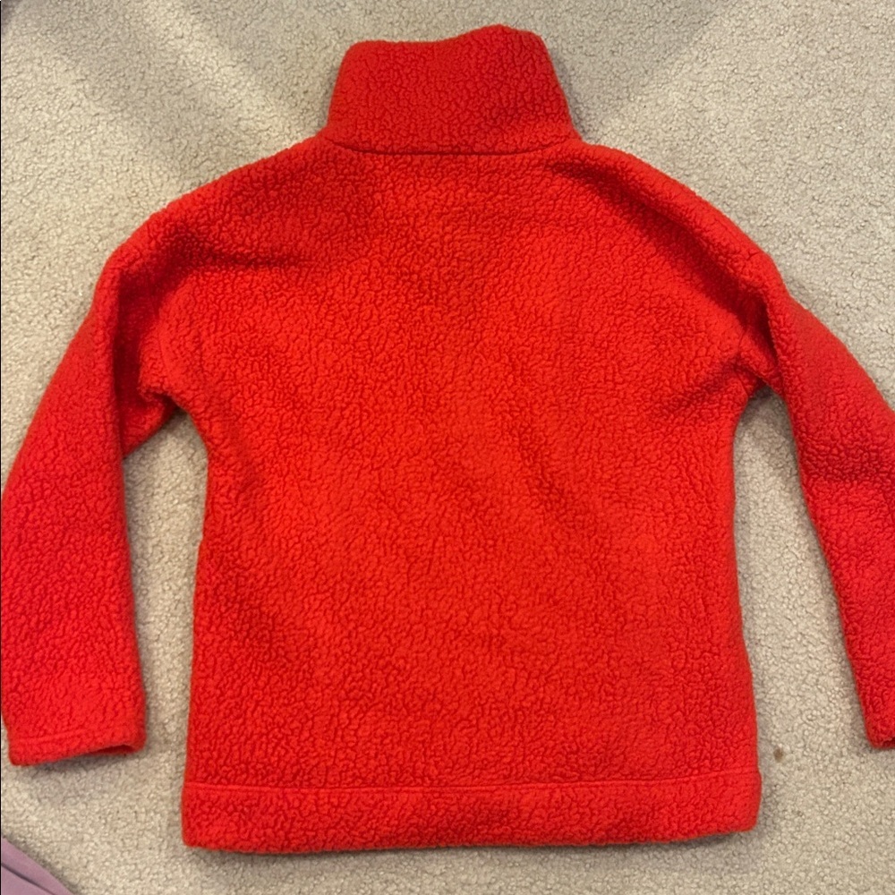 J.Crew Polartec fleece half-zip pullover jacket in red - Picture 6 of 7